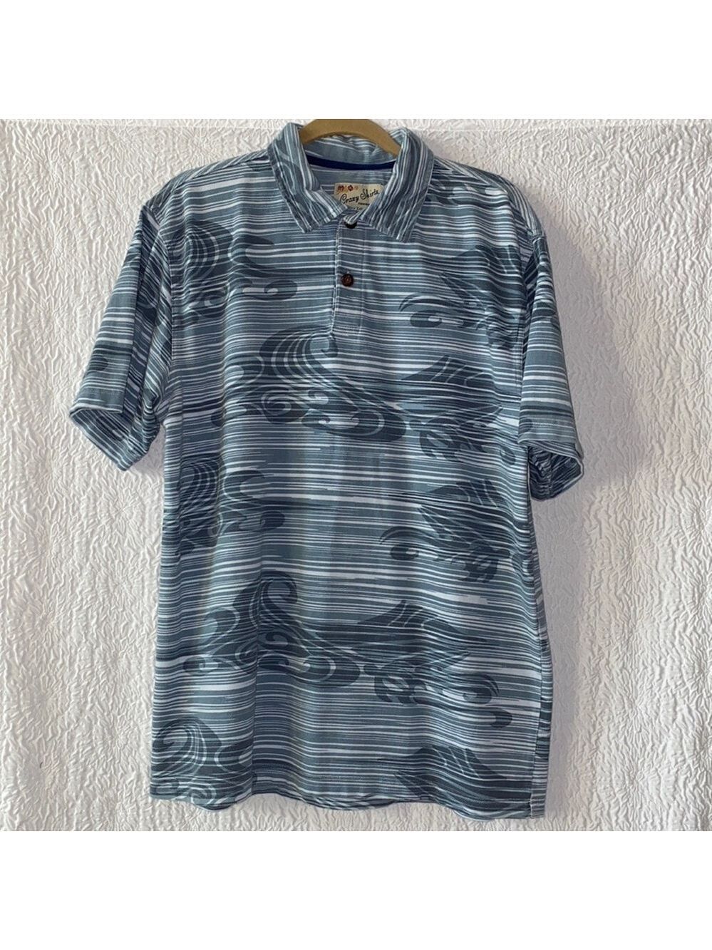 CRAZY SHIRTS Hawaiian Polo Shirt